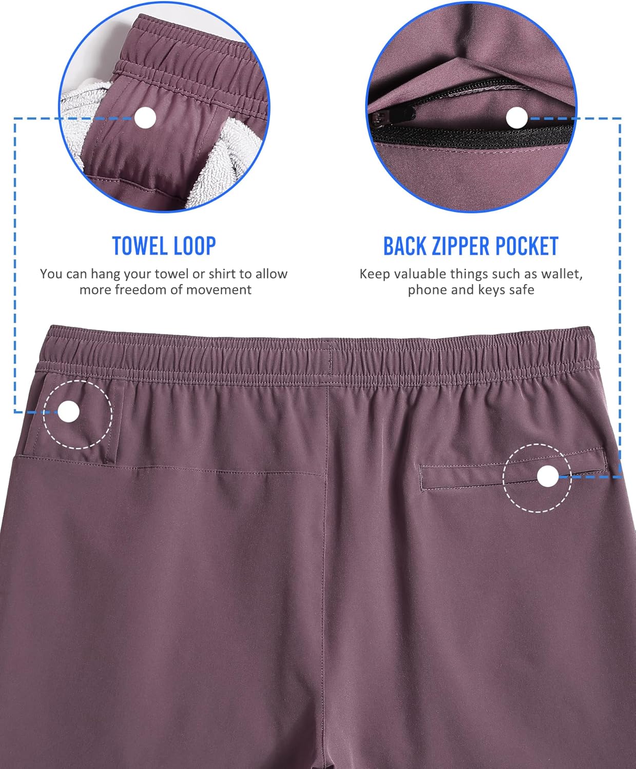 Thumbnail 4 de maamgic Mens 5" Gym Running Shorts