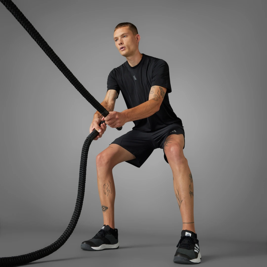 Detalle 2 de Camiseta Designed-for-Training Intensity en negro de Adidas