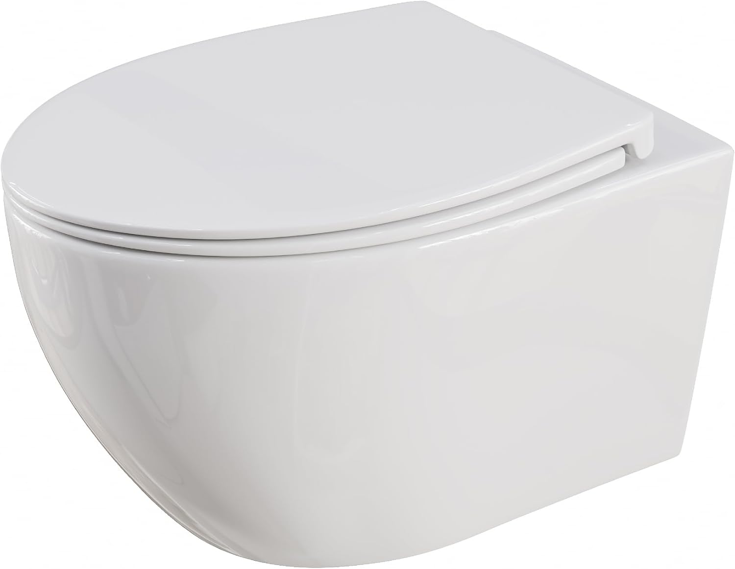 Detalle de HOROW Wand-WC D‑Form 52 cm, abnehmbarer Sitz und Absenkung 🚽