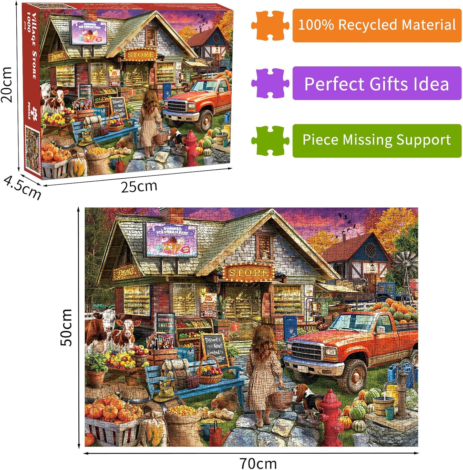 Detalle 2 de Village Store Jigsaw Puzzles 1000