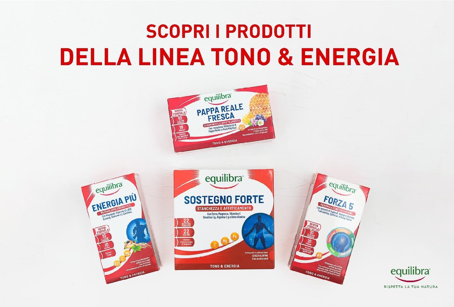 Detalle de Equilibra Pappa Reale Fresca con vitamine del gruppo B e miele Millefiori – 3 confezioni da 10 flaconcini
