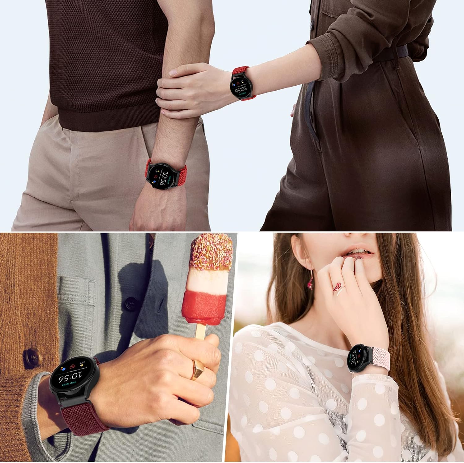 Thumbnail 6 de SHIJZWD Elastisches Uhrenarmband 20 mm