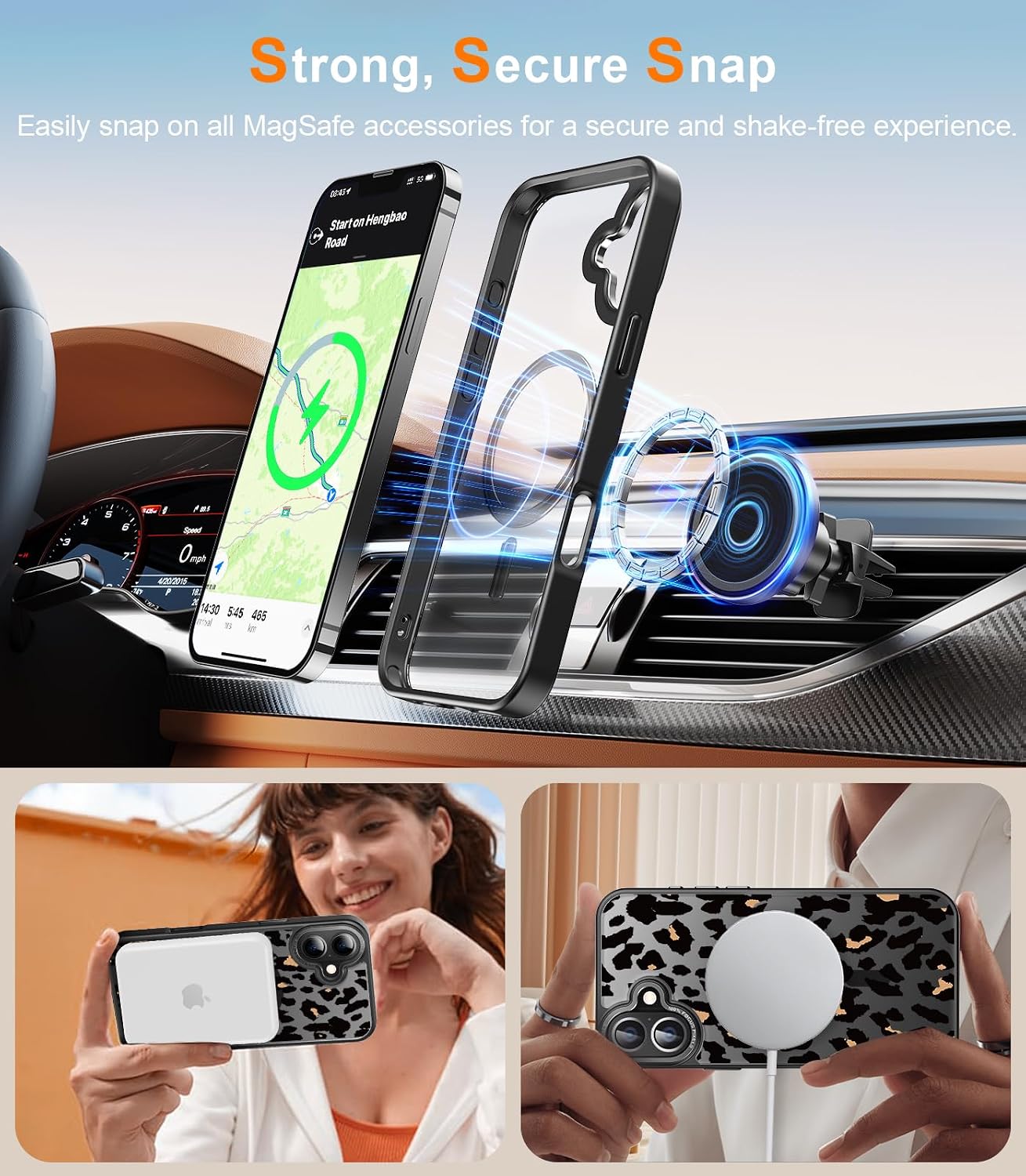 Detalle de FUNMIKO iPhone 17 Case with Privacy Screen Protector