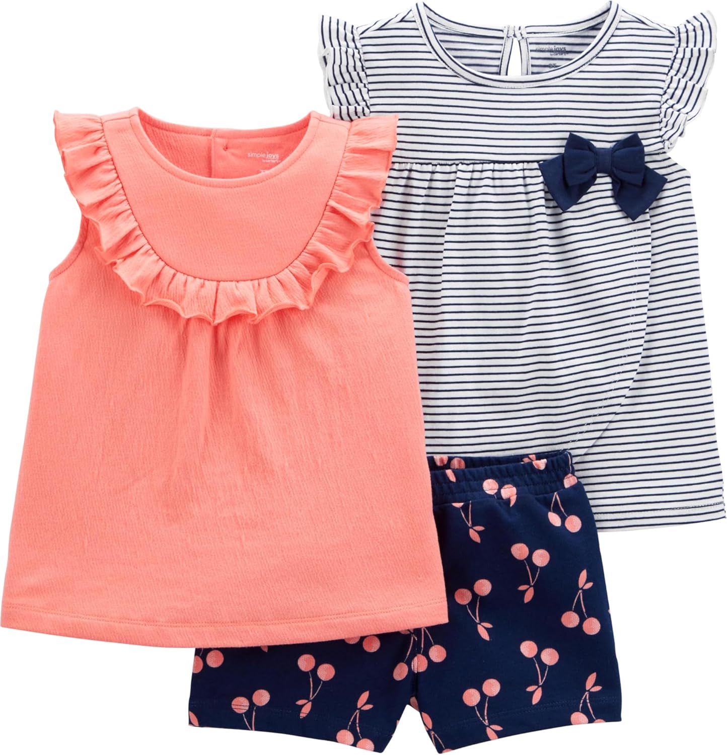 Thumbnail 6 de Simple Joys by Carter’s Baby Girls' 3-Piece Playwear Set