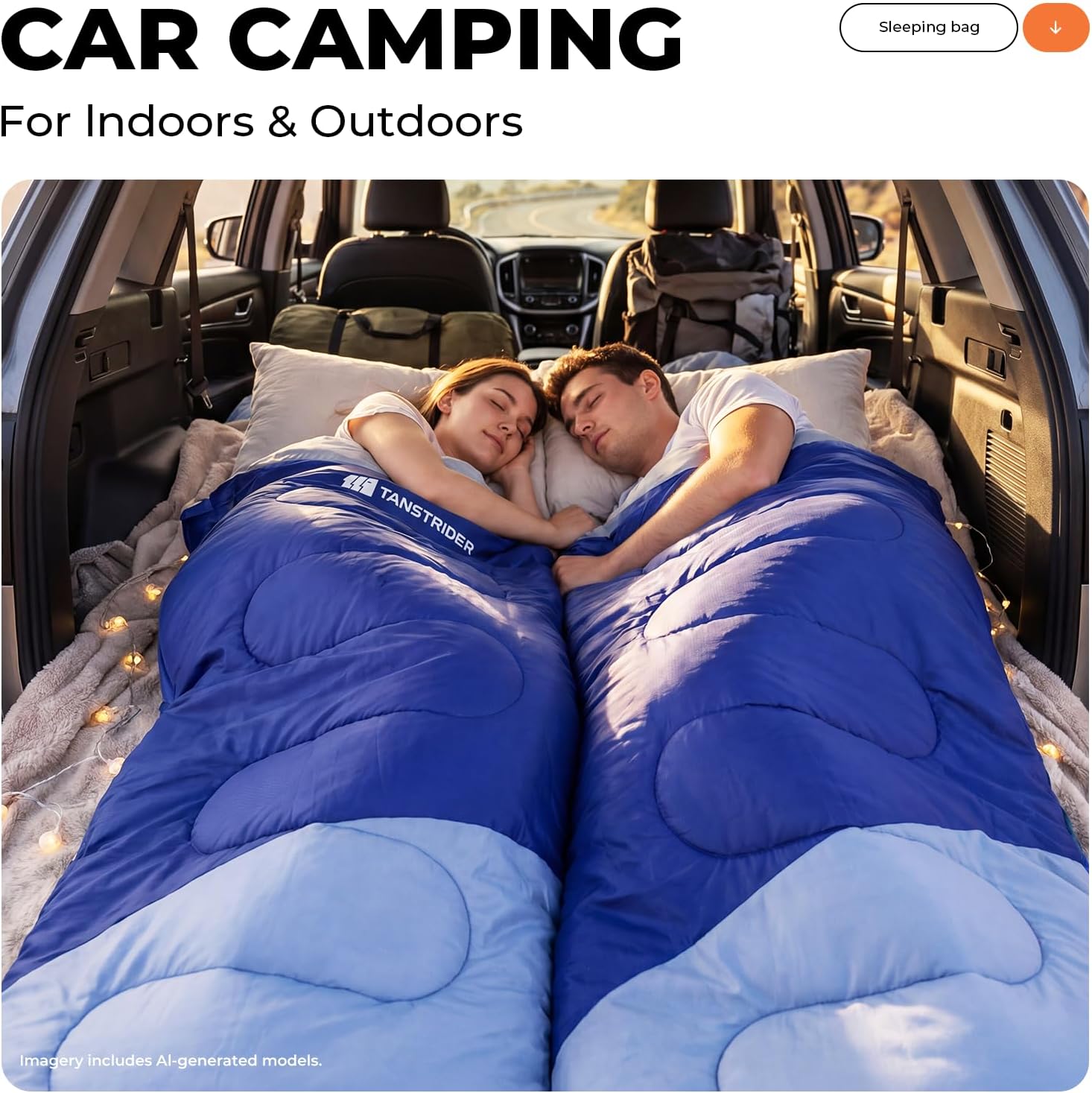 Detalle de TANSTRIDER Sleeping Bag, 31.5 x 86.6 Inches
