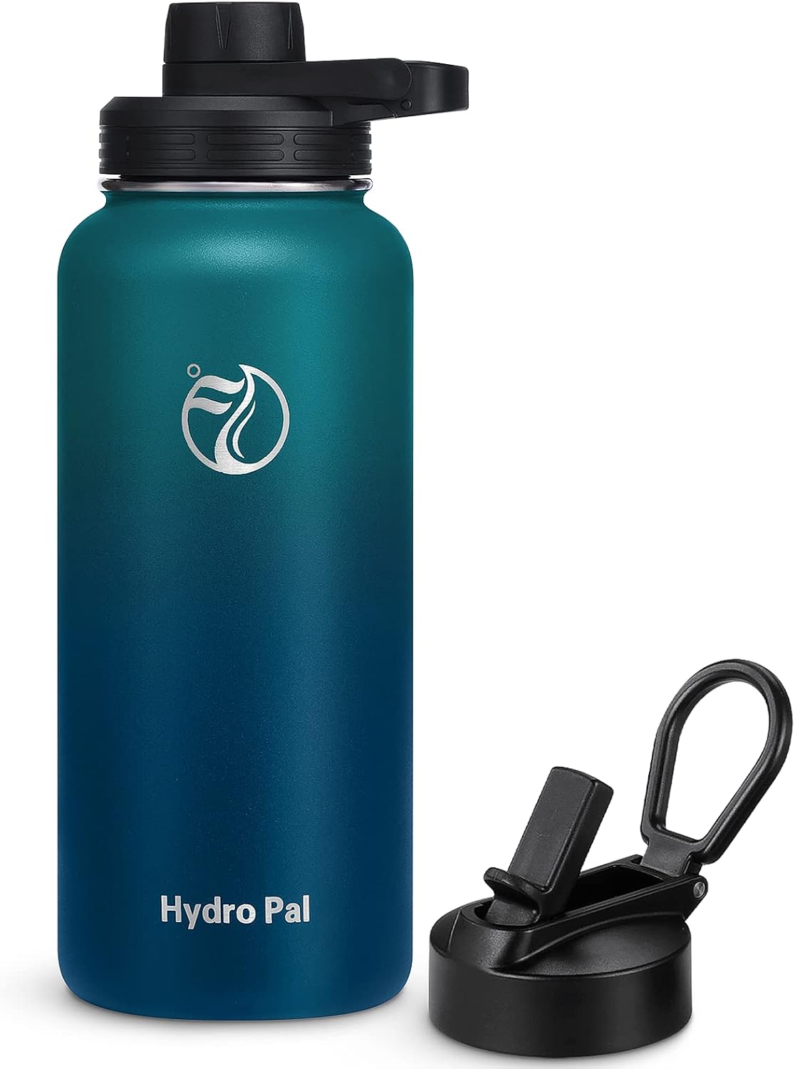 Thumbnail 3 de HydroPal vacuum insulated stainless steel water bottle (1.9L/1.2L/1L/750ml/500ml) with straw & spout lids