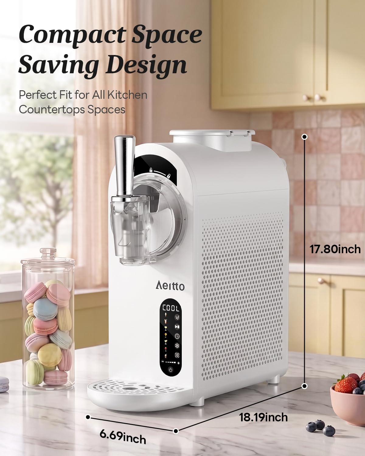 Thumbnail 4 de Aeitto Ice Cream Maker with 7 Presets