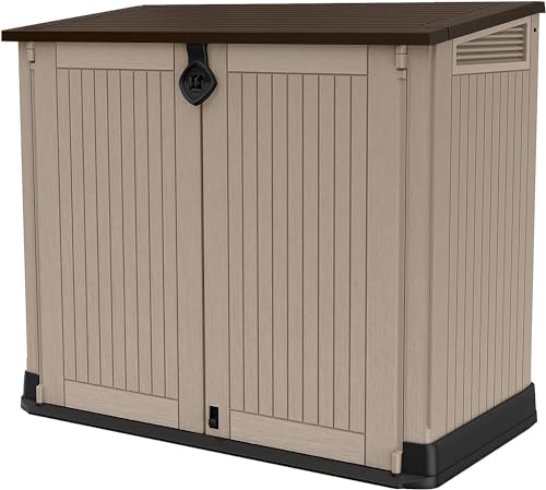 Detalle de Keter Store It Out Midi Beige: casetta attrezzi in resina 132x71,5x113,5 cm