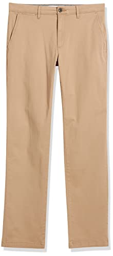Thumbnail 9 de Amazon Essentials Pantalones informales de estilo chino, elásticos y corte ajustado para hombre, marrón caqui oscuro 32W/28L