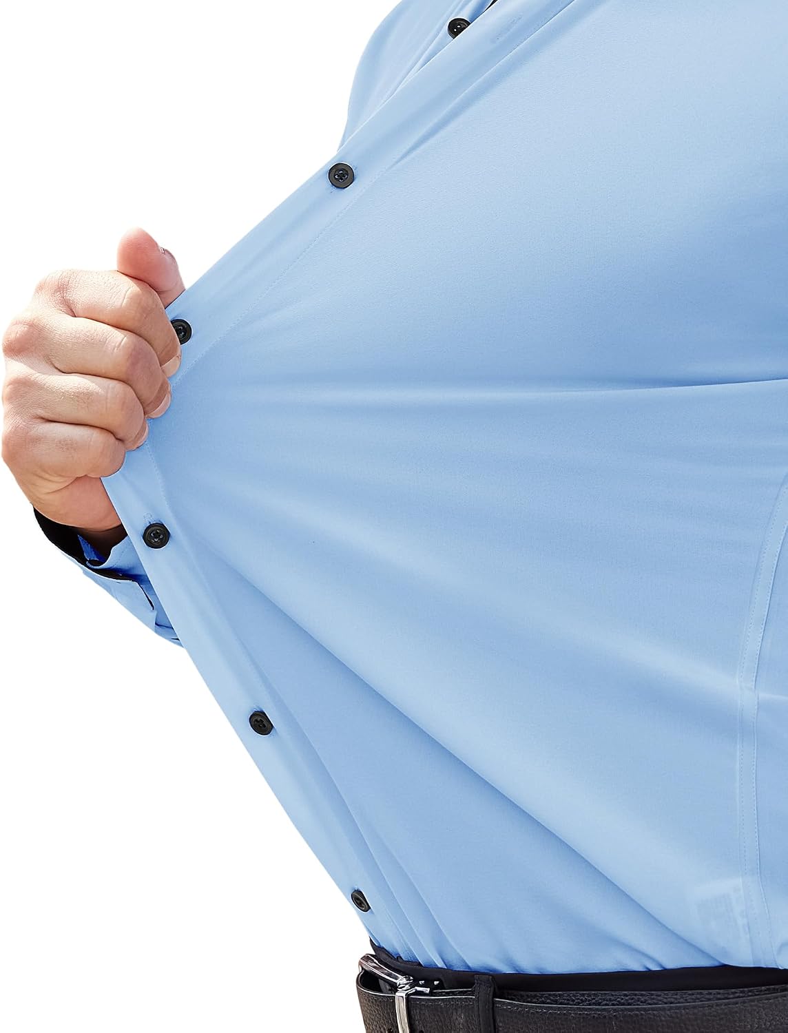 Detalle 2 de J.VER Herren Hemd Langarm Stretch Regular Fit – Bügelleichtes Businesshemd für Hochzeit & Büro