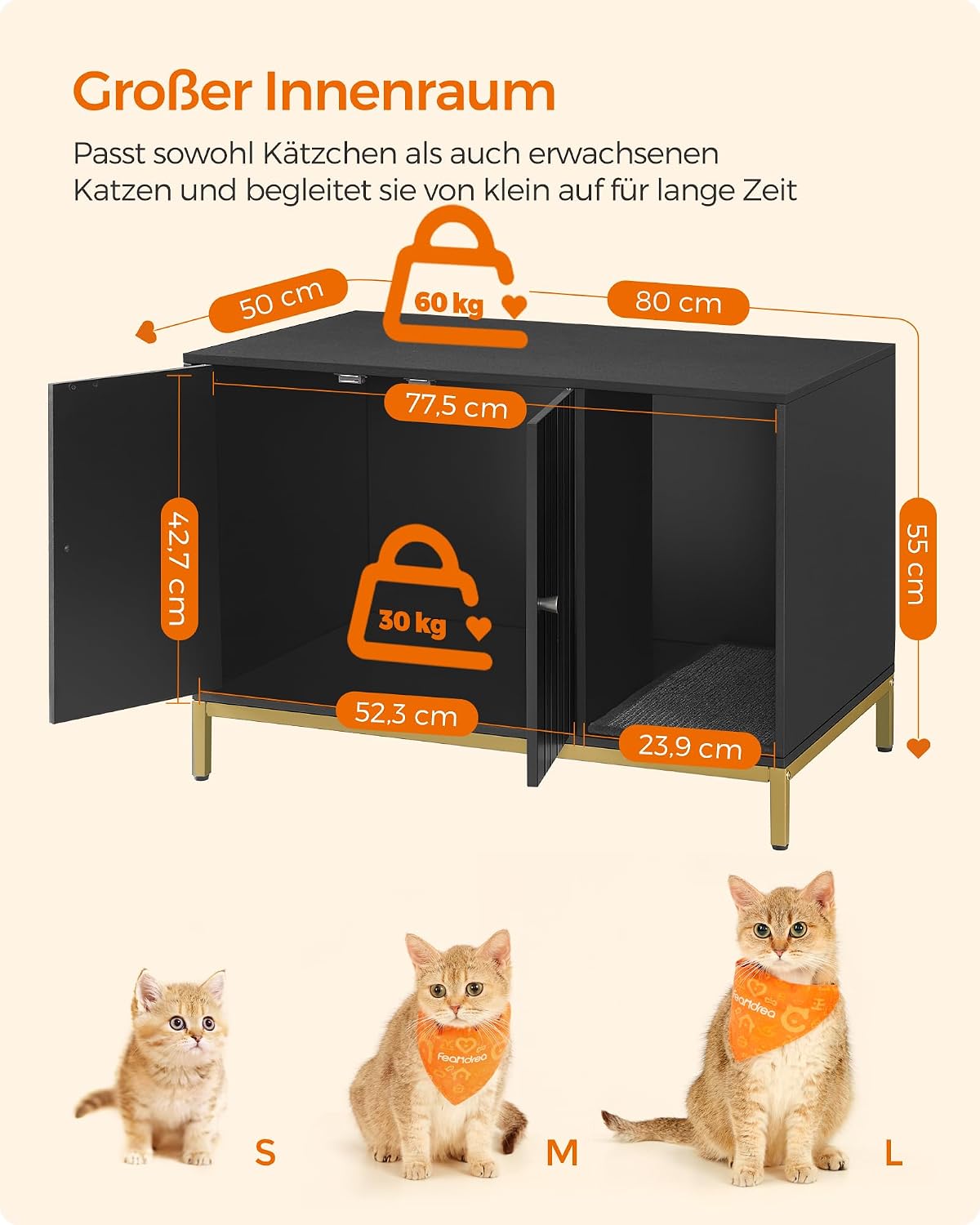 Thumbnail 2 de Feandrea Katzenklo-Schrank PCL007B01