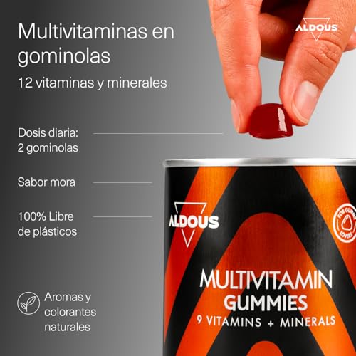 Detalle 2 de ALDOUS Gominolas Multivitaminas 120 gummies 🍬