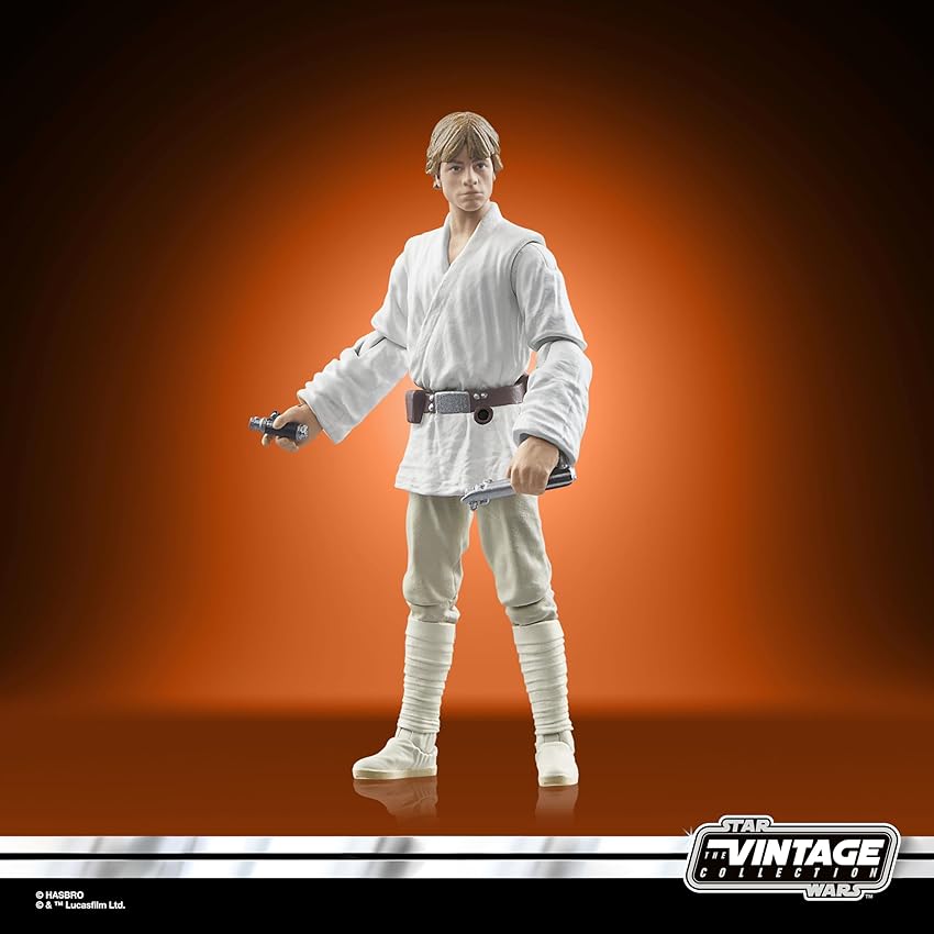 Detalle 2 de Star Wars Vintage: Figura de Luke Skywalker 9,5 cm 🌌
