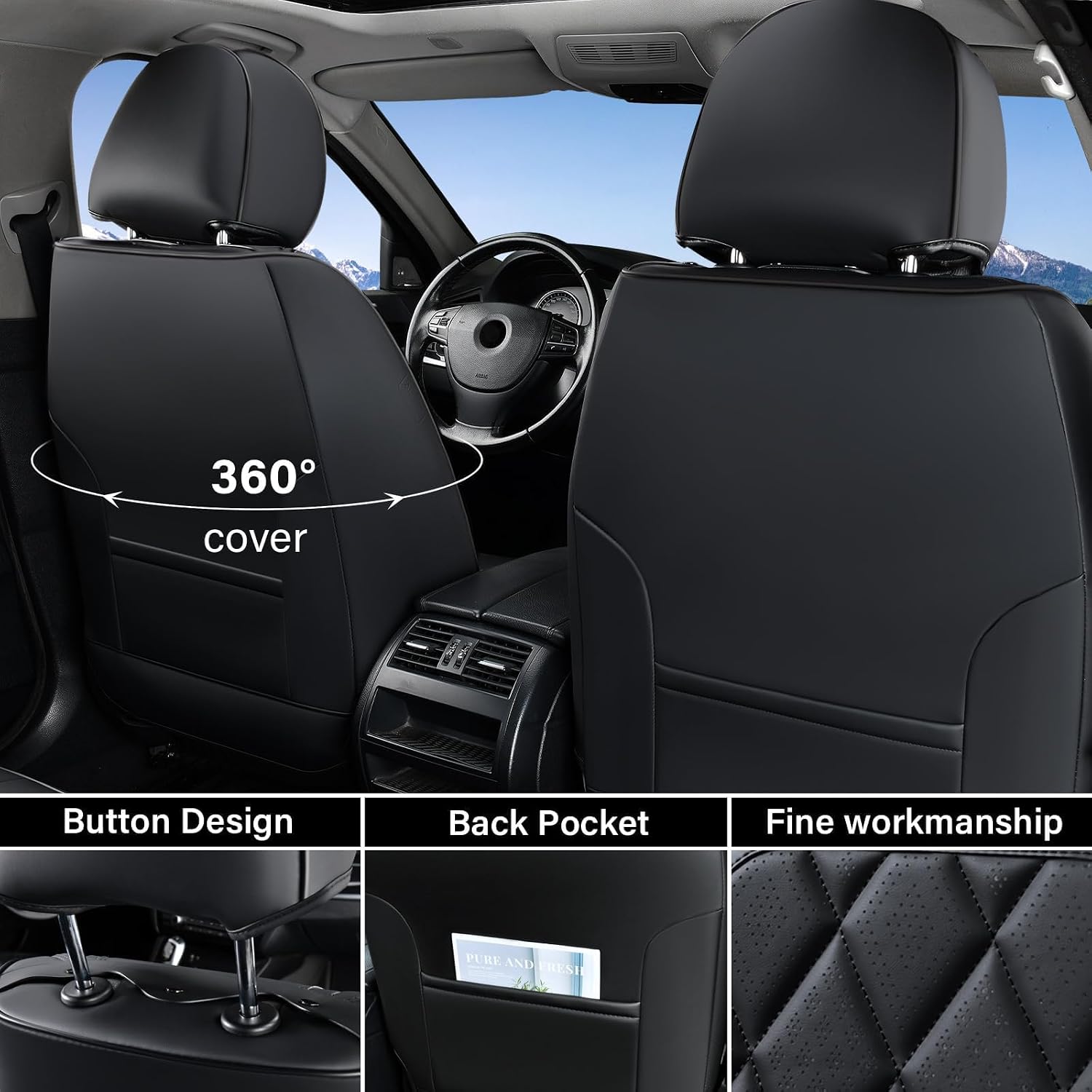 Detalle de Coverado Car Seat Covers 3-piece rear set