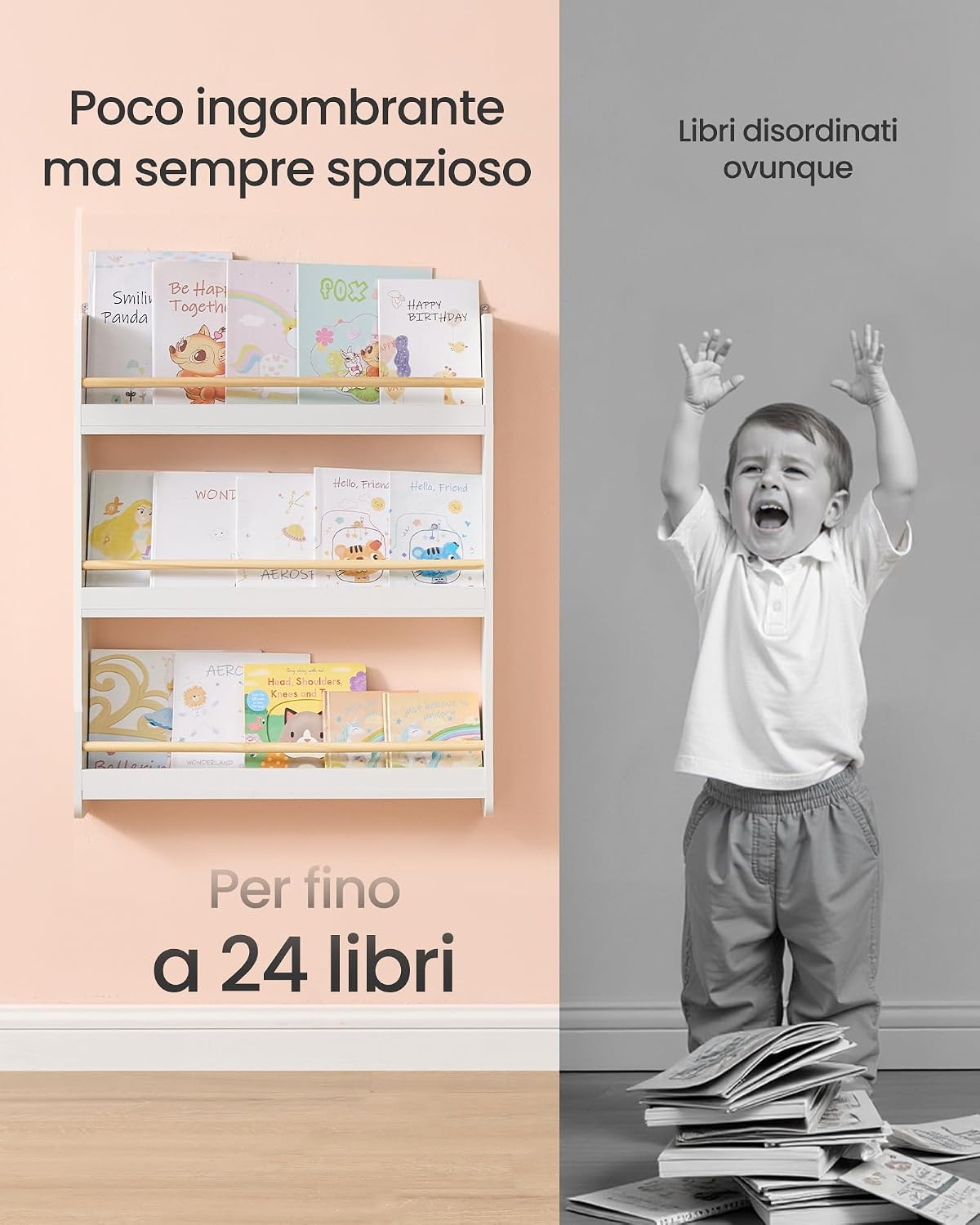 Thumbnail 5 de SONGMICS Libreria Montessoriana 12x60x75 cm