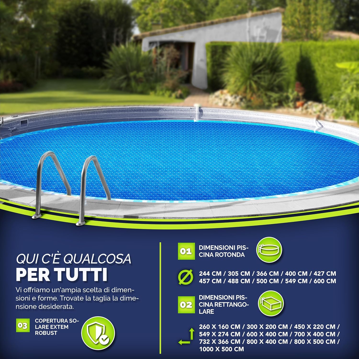 Thumbnail 4 de tillvex Telo Termico per Piscina 300x200 cm 🏊