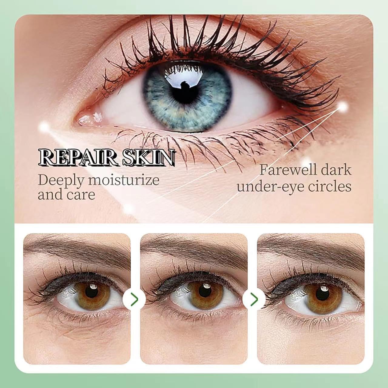 Detalle 2 de Chenduoran oogpatches met vitamine C, collageen en hyaluronzuur, 60 stuks