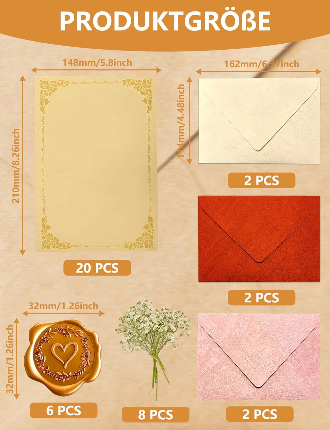 Thumbnail 1 de Set carta da lettere vintage 40 pezzi