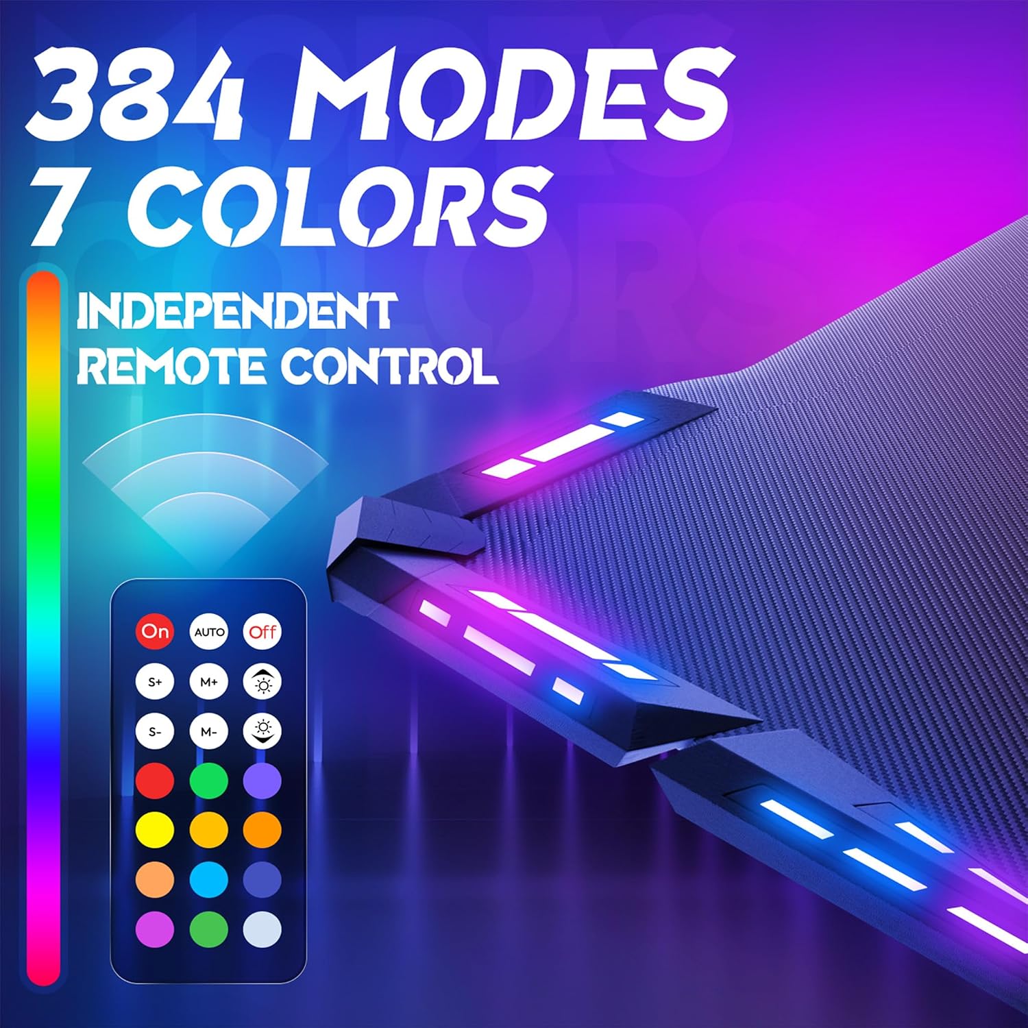 Detalle 2 de LZQ Computertische Gaming Desk, 120 x 60 cm, RGB Lighting, Carbon Fibre Surface