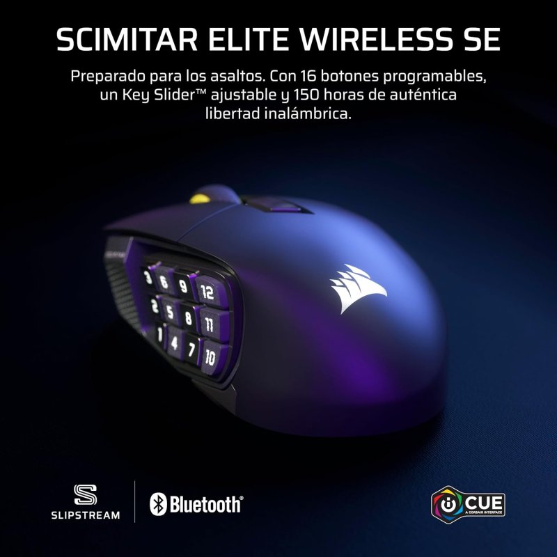 Thumbnail 3 de Corsair Scimitar ELITE WL SE ratón inalámbrico 33.000 DPI 🖱