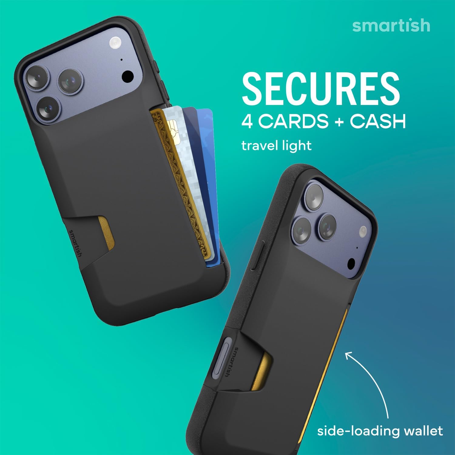 Detalle 2 de Smartish iPhone 17 Pro Max Wallet Case 6ft drop test