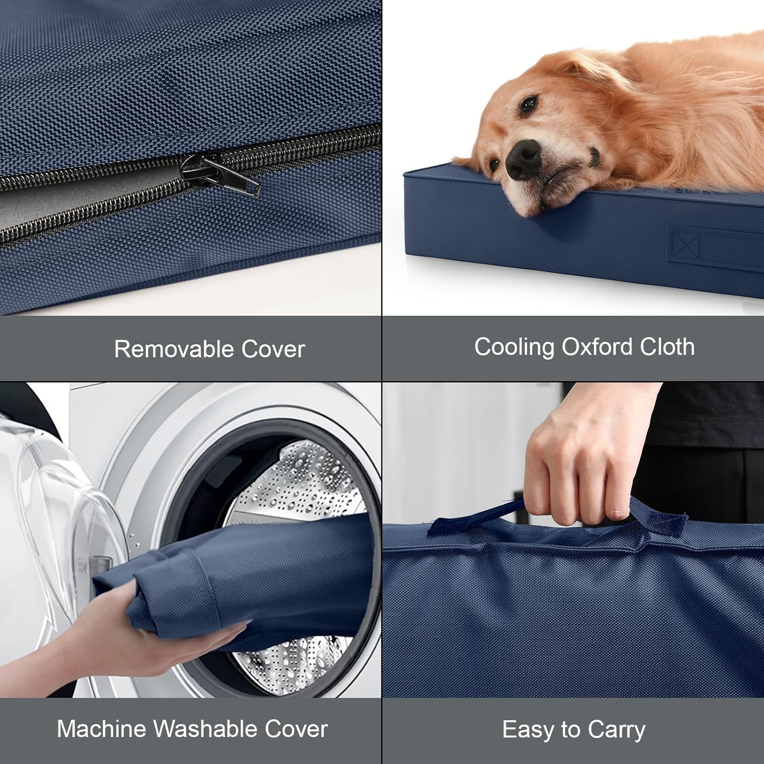 Detalle 2 de Tail Stories Orthopedic Dog Bed with 1680D Oxford Cover