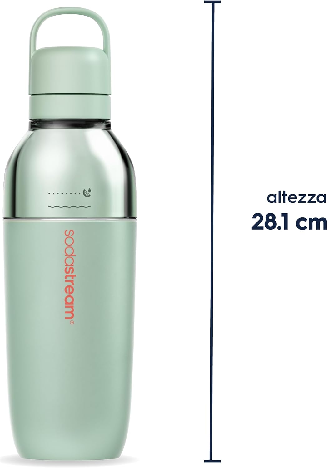 Detalle 2 de Sodastream Easy Mix Borraccia 0,7 l Menta – Bevande frizzanti sempre fresche