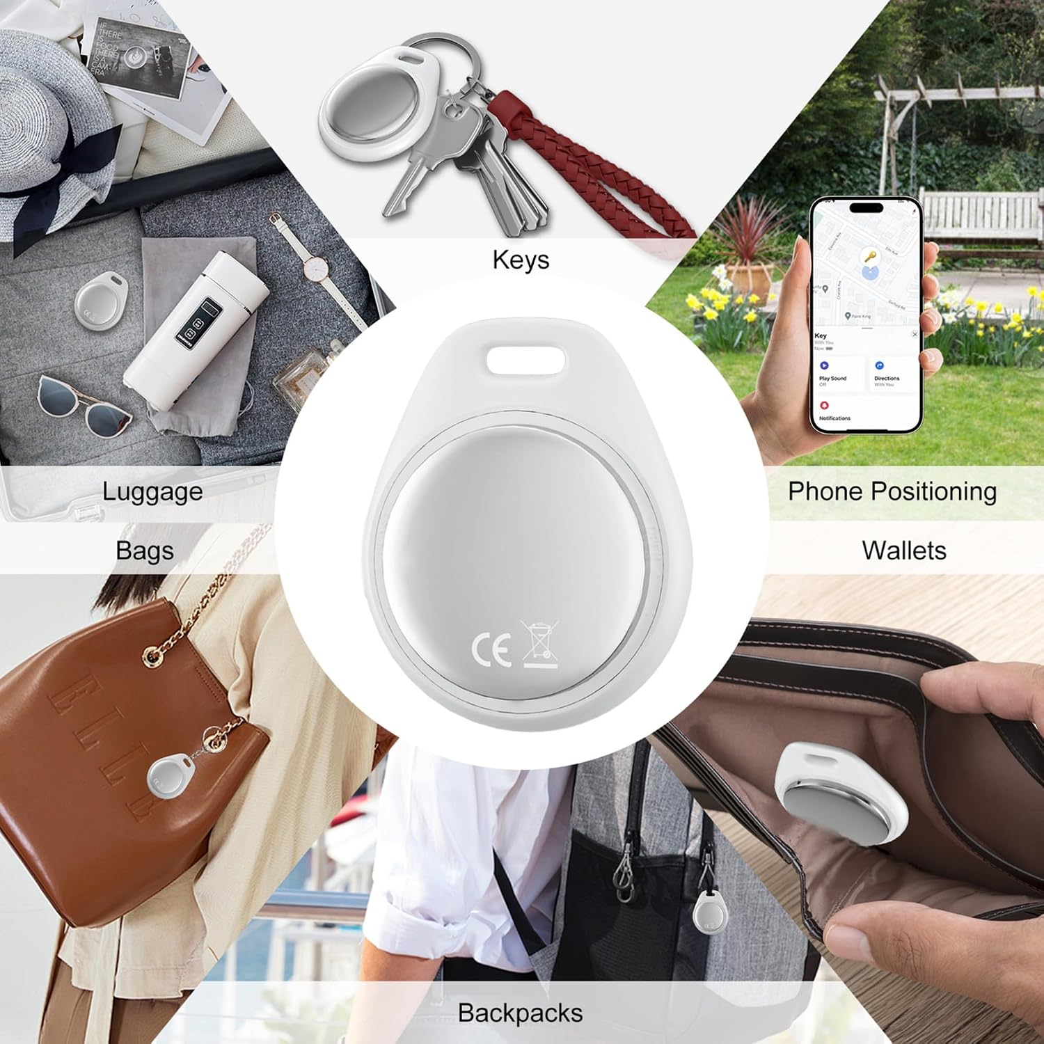 Thumbnail 5 de Key Finder Smart Air Tracker Tag (4-Pack) for Apple Find My on iPhone (iOS only) – IP67 waterproof