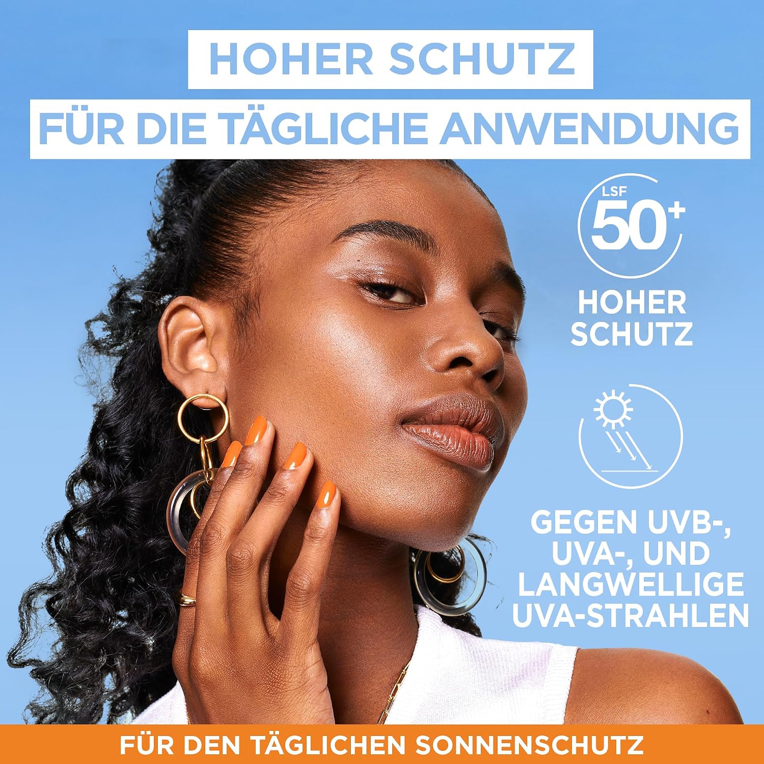 Detalle de Garnier Ambre Solaire Sensitive expert+ Ultraleichte Sonnenschutzmilch mit LSF 50+ (175 ml)