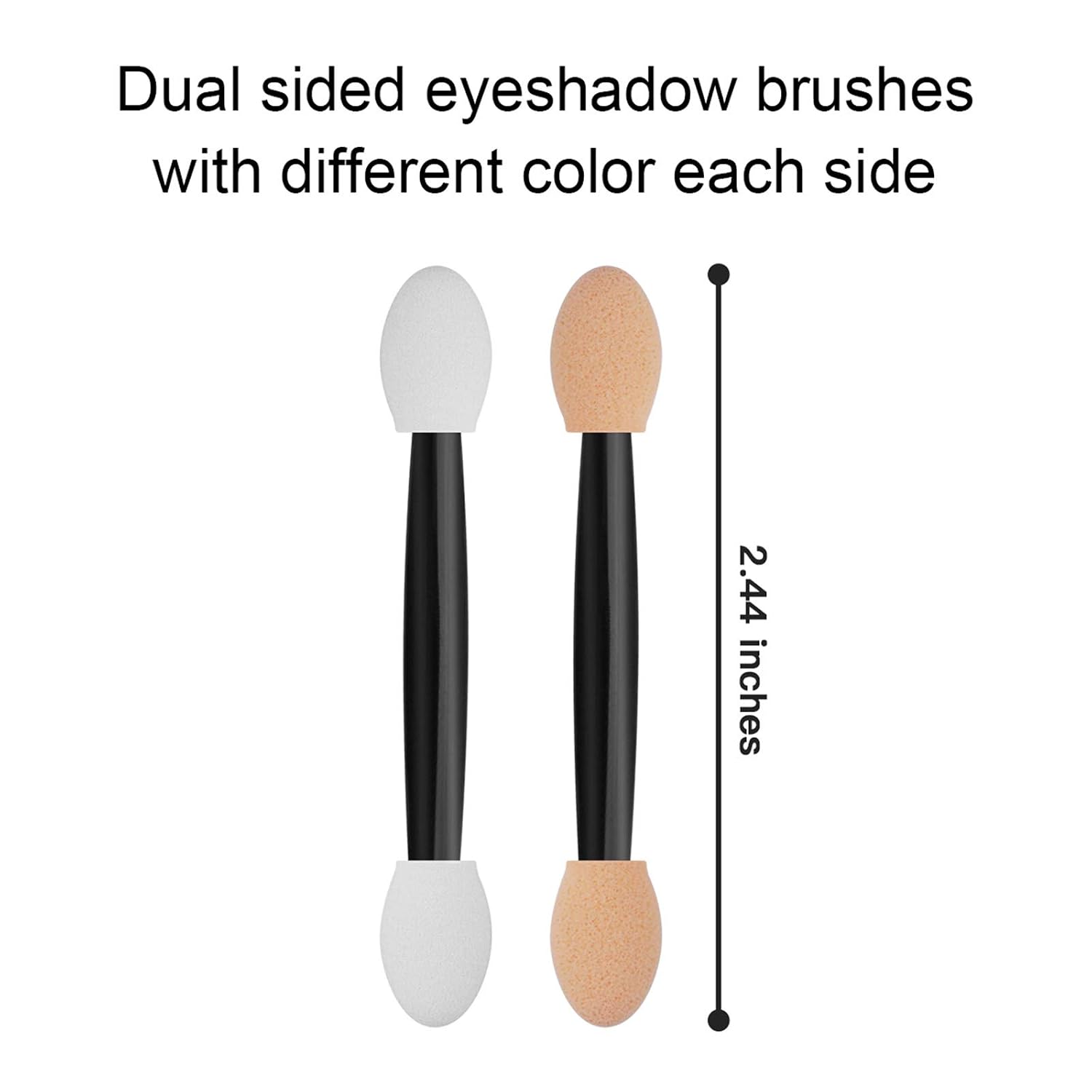 Detalle 2 de Cuttte eye shadow sponge Disposable Applicators, 120-Piece Dual-Sided Set