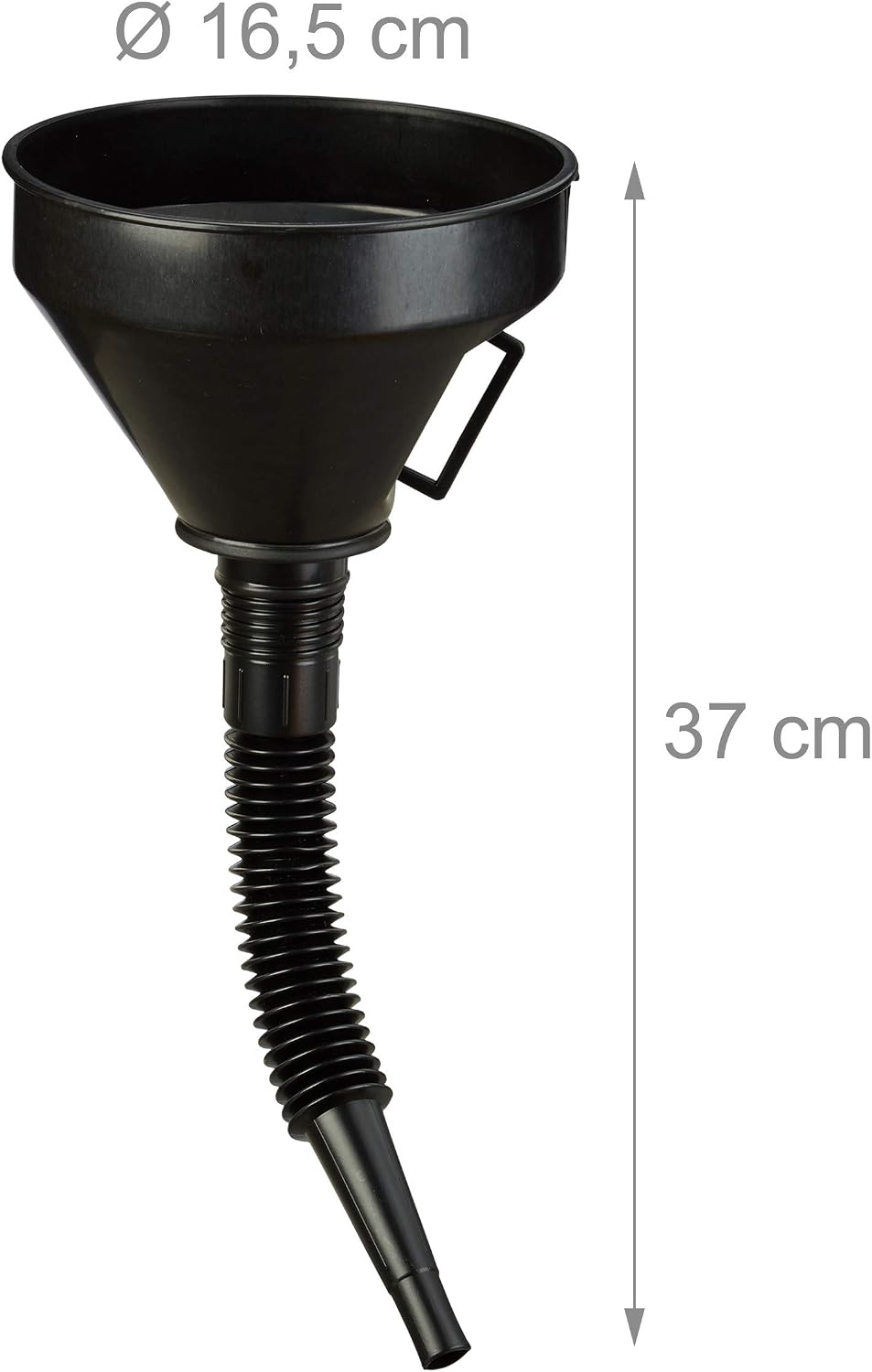 Detalle de Relaxdays Imbuto per Benzina, Set da 5 in Varie Misure con Tubo Flessibile – Versatilità per auto e cucina