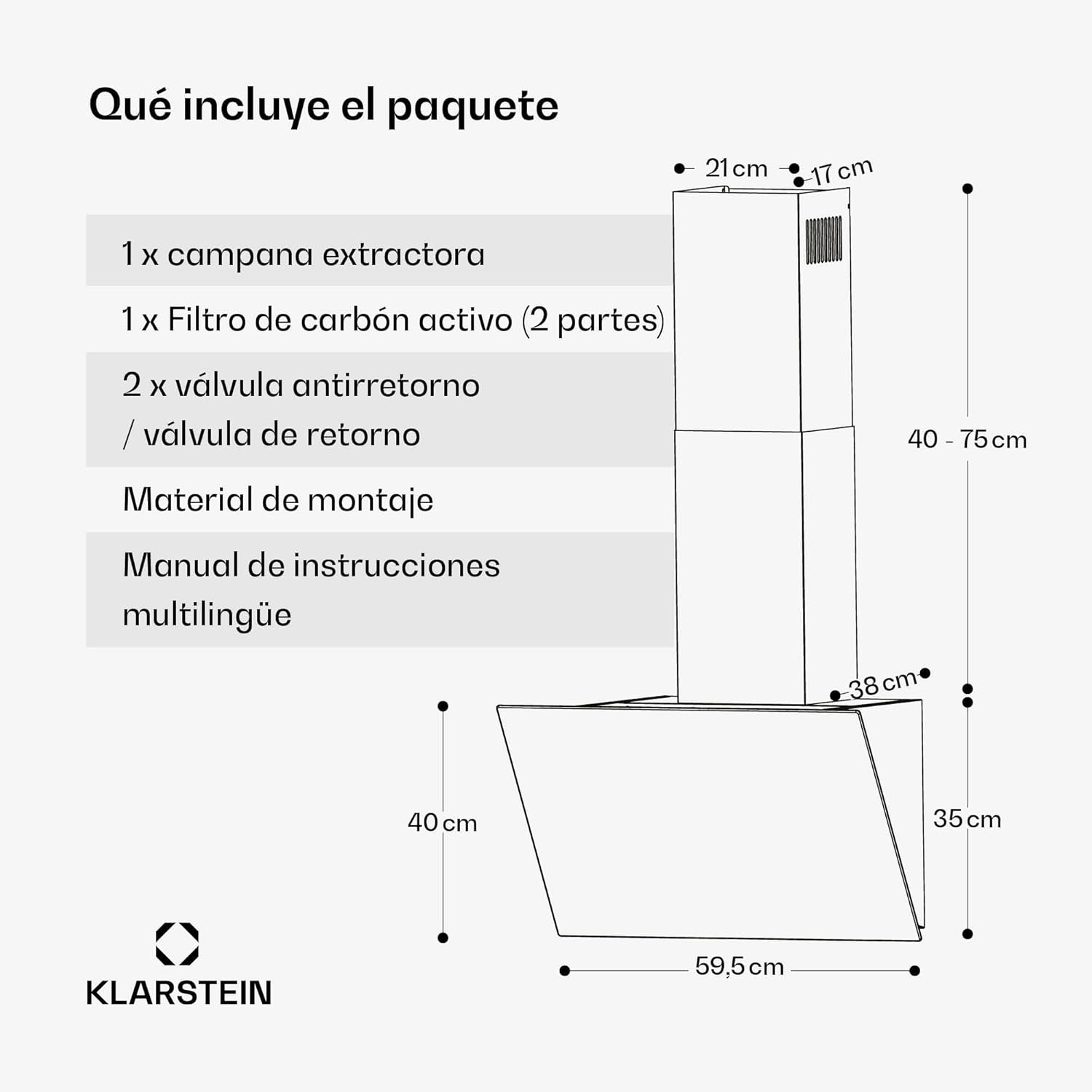 Thumbnail 6 de Klarstein Flashline campana extractora 60 cm