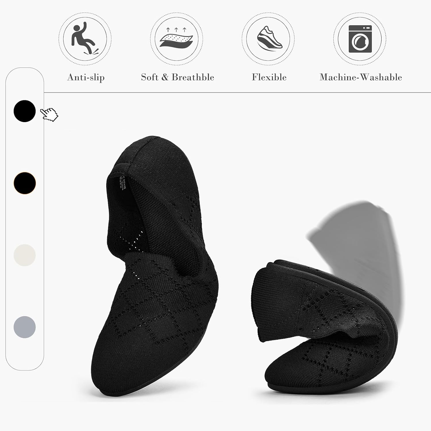 Thumbnail 3 de Puxowe Ballerinas Damen 1 Paar mit Memory Foam