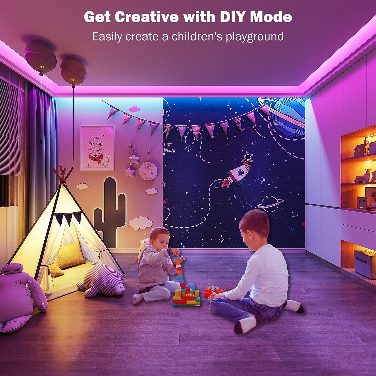 Detalle de Keepsmile 10M LED Strip Lights with Music Sync and Bluetooth Control