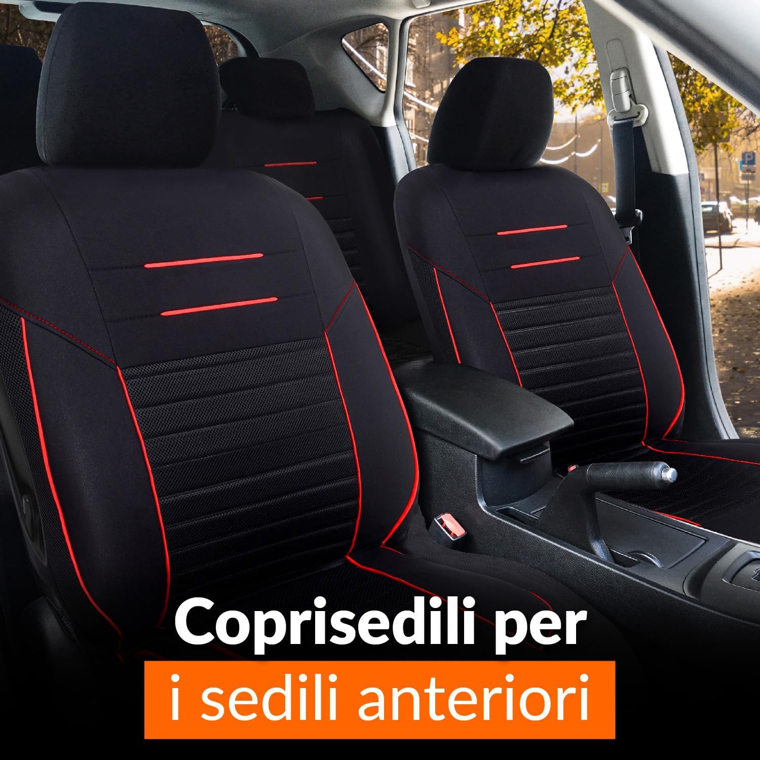 Thumbnail 1 de Upgrade4cars Coprisedili Universali Rosso Nero