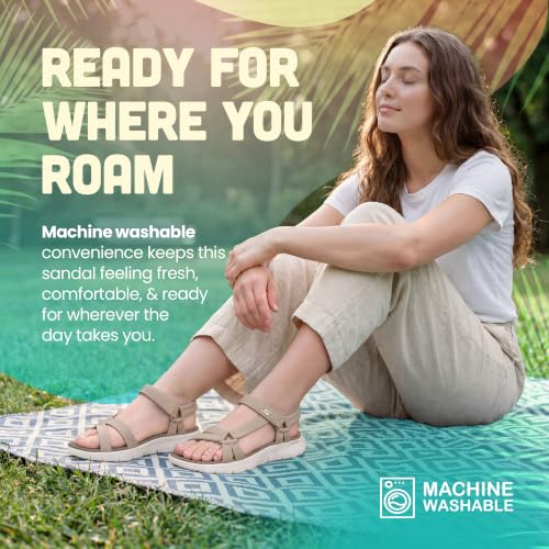 Thumbnail 9 de Skechers Women's On-The-Go Flex Sublime Sandals – Taupe, UK 5
