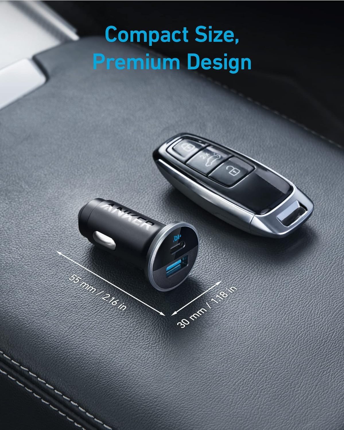 Detalle de Anker USB-C Car Charger 52.5W