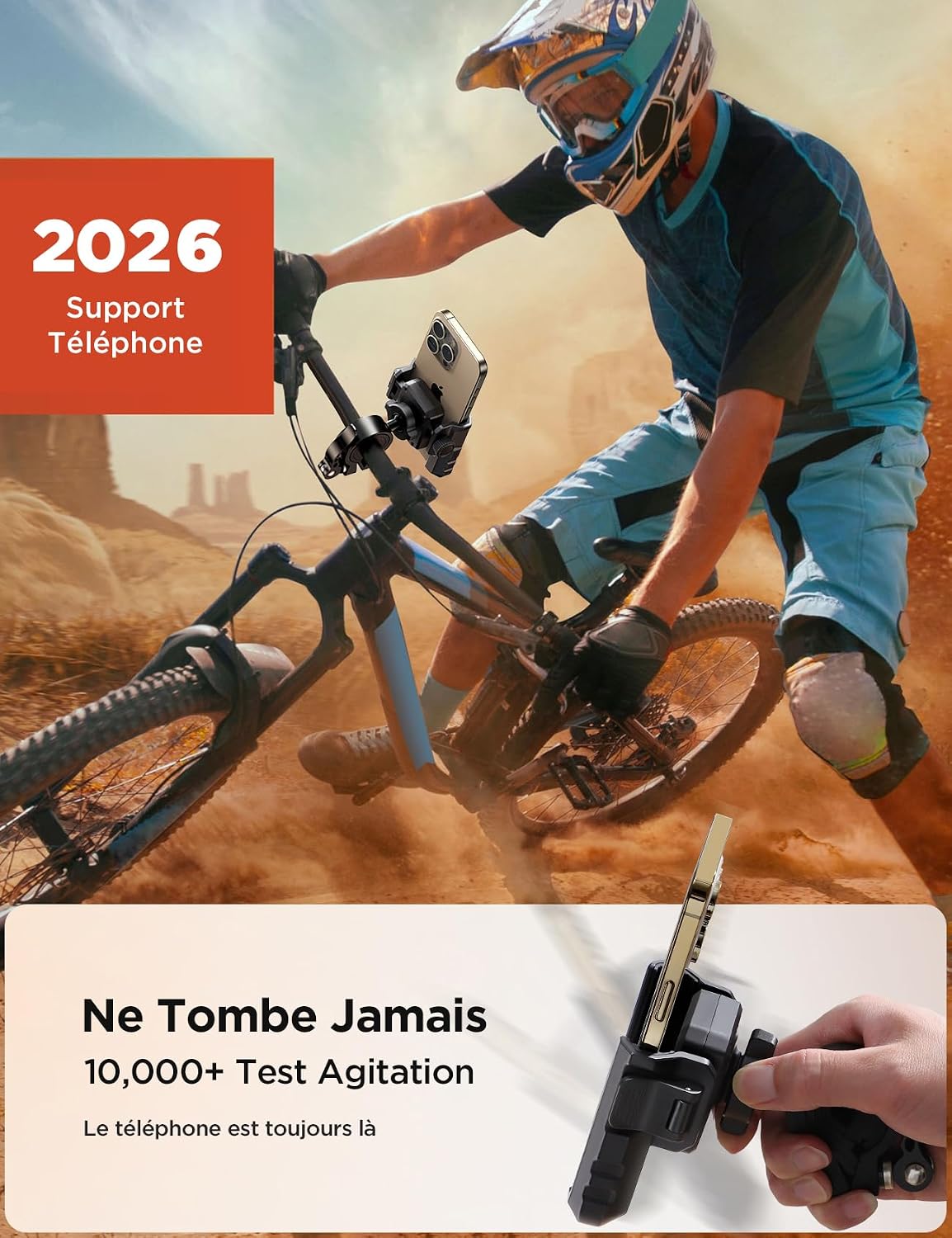 Detalle 2 de JOYROOM 2026 Support téléphone moto 4,7–7