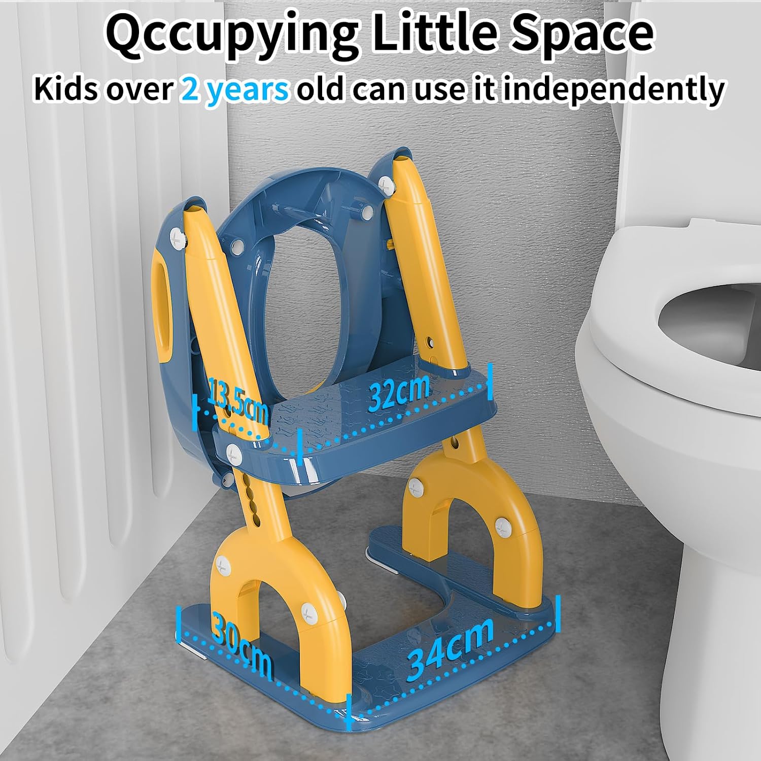 Thumbnail 3 de KYYOKE Toilettensitz für Kinder mit Treppe (2-in-1) – höhenverstellbarer WC-Aufsatz fürs Töpfchentraining