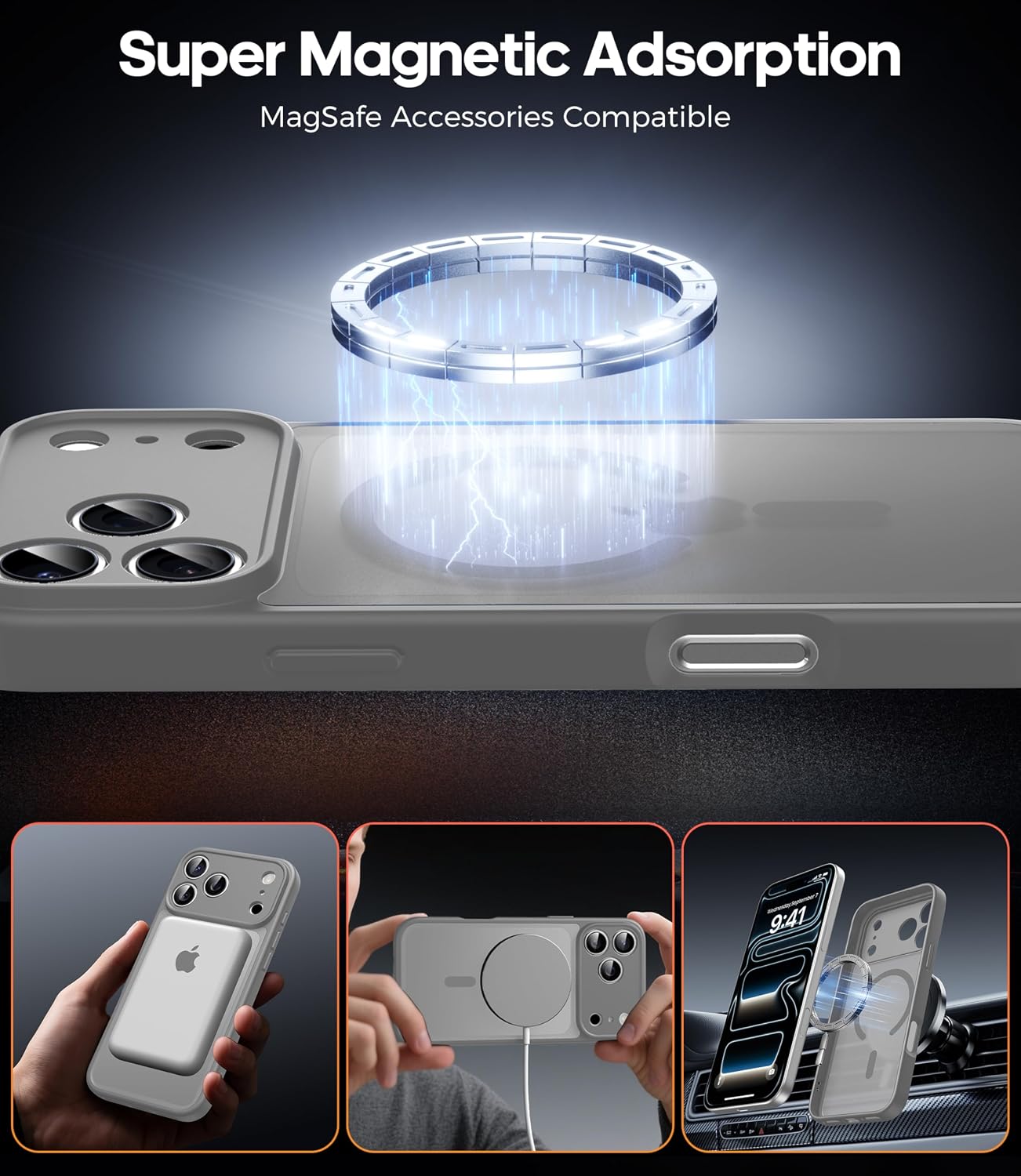 Detalle 1 de FLLAO iPhone 17 Pro Max magnetic case