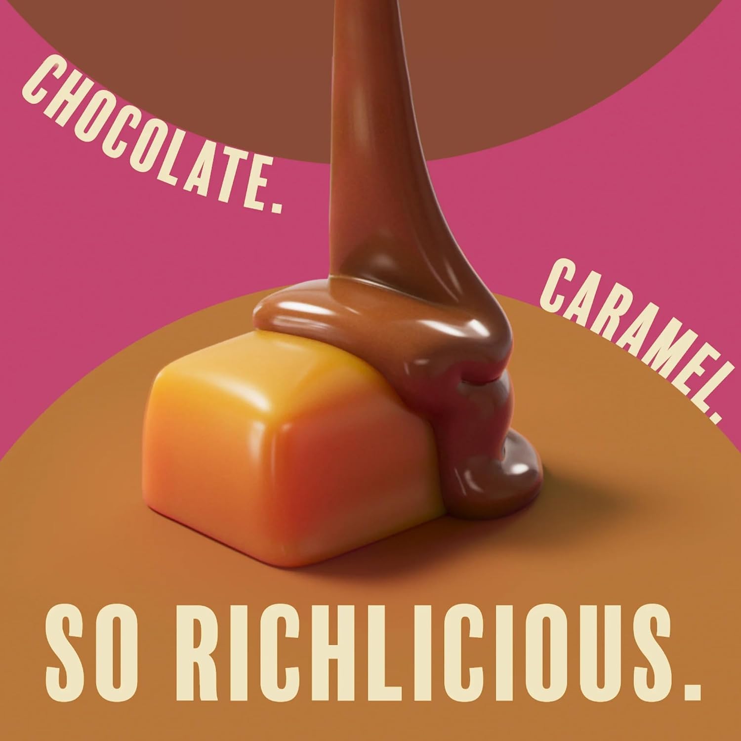 Thumbnail 5 de GEEOOLLAH Chocolate Covered Caramels, 1 lb Bag, Approx. 50 Pieces