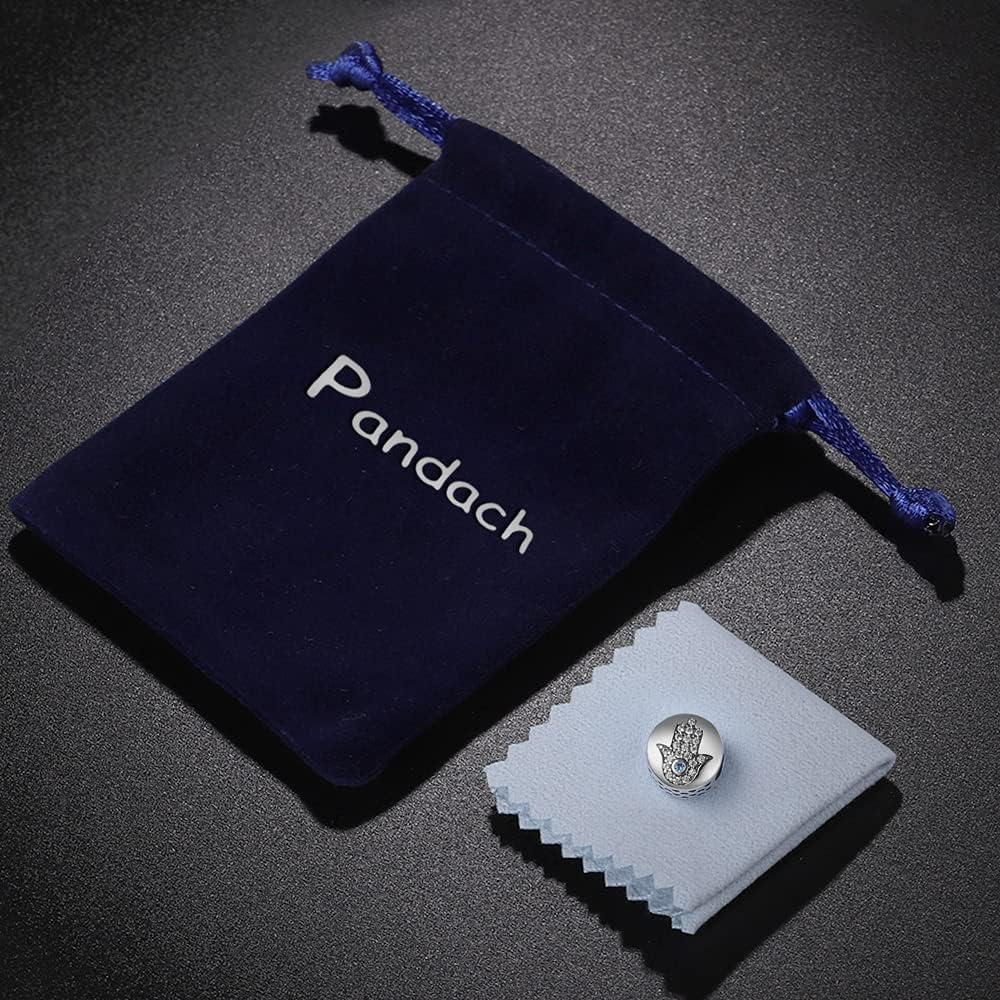 Thumbnail 2 de Pandach Damen Charm-Anhänger aus 925 Sterling Silber mit Zirkonia – passend für europäische Armbänder und Halskette