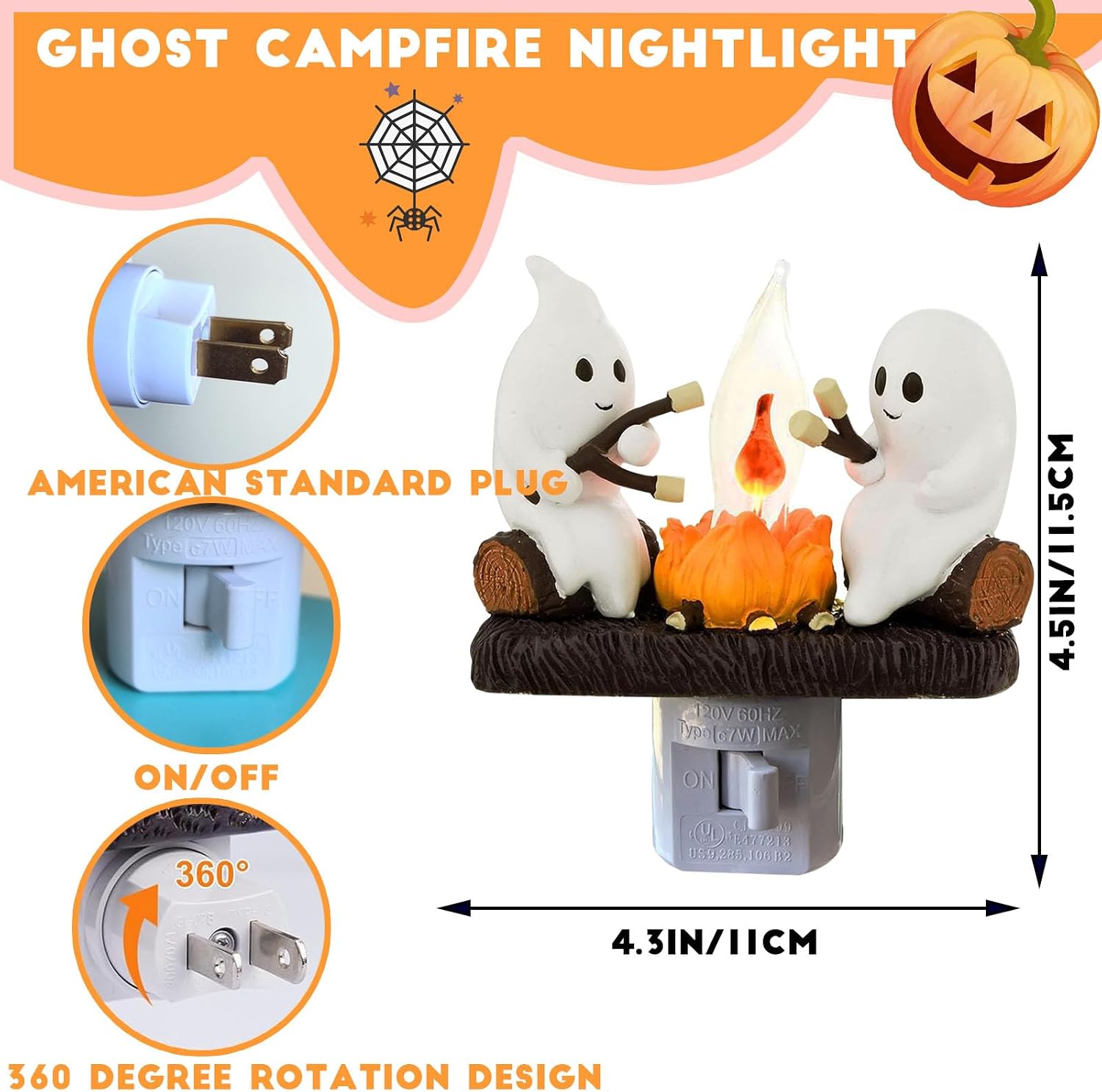Detalle de Ghost Campfire Night-Light, Resin
