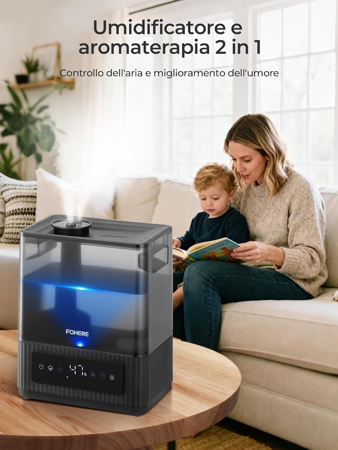 Thumbnail 5 de Umidificatore 6 L per ambienti grandi 💧