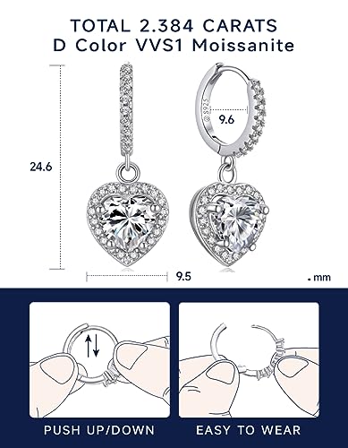 Thumbnail 5 de MomentWish Boucles d'oreilles moissanite 2 carats ⚡