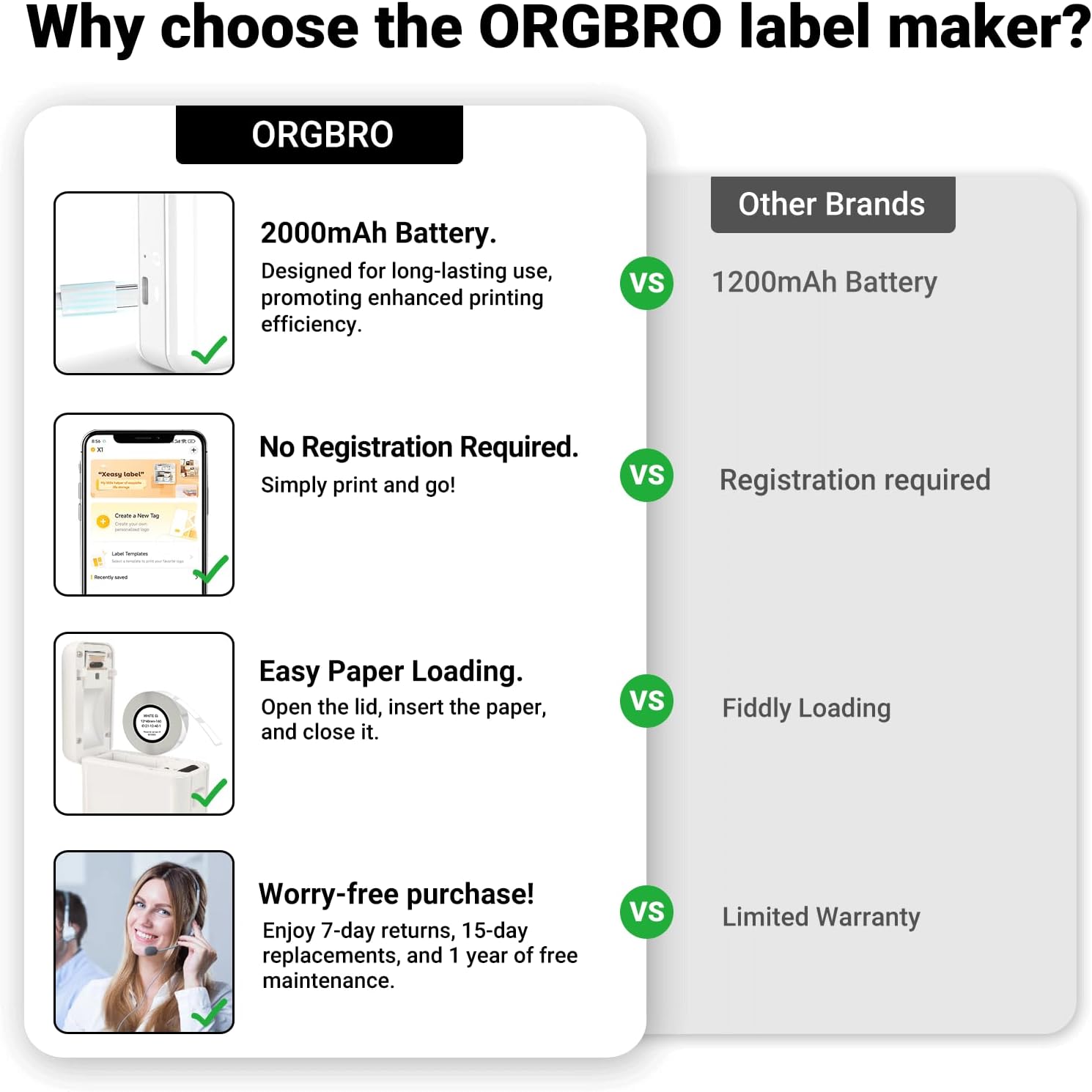 Thumbnail 6 de ORGBRO X1 portable label maker Bluetooth mini 📱