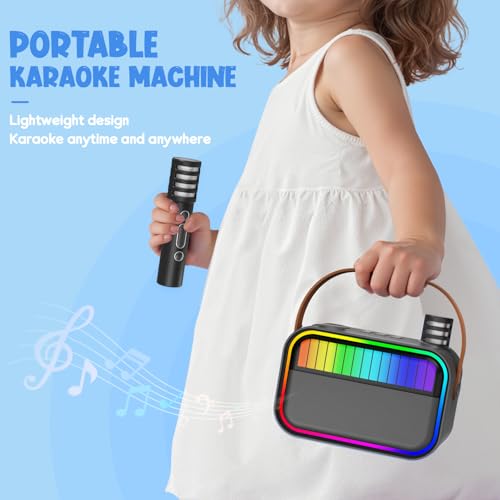 Detalle de Machine de karaoké portable avec 2 microphones ⚙