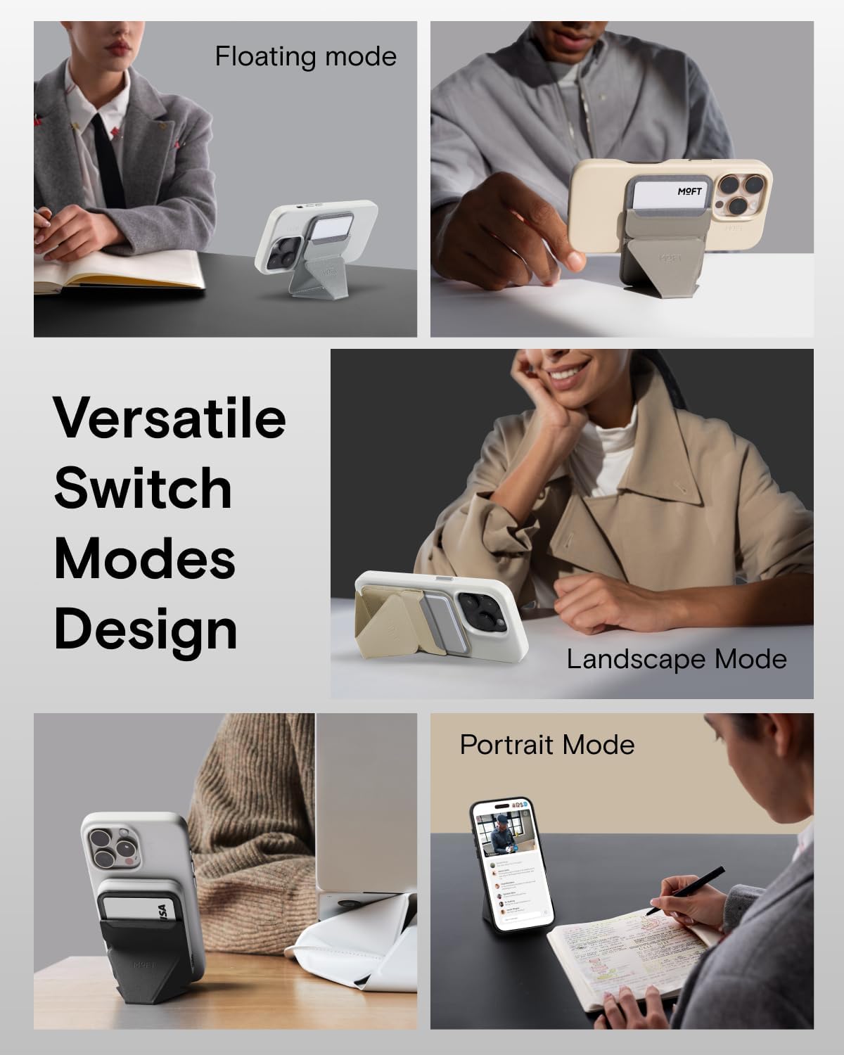 Thumbnail 4 de MOFT MagSafe Wallet Stand for iPhone 17/16/15/14/13/12 Series – 3‑in‑1 Origami Wallet & Stand