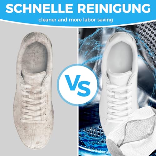 Thumbnail 2 de CNMTCCO 2 Pezzi Sacchetto per Lavare Scarpe in Lavatrice con Cerniera Nascosta – Set riutilizzabile per pulizia a 360°