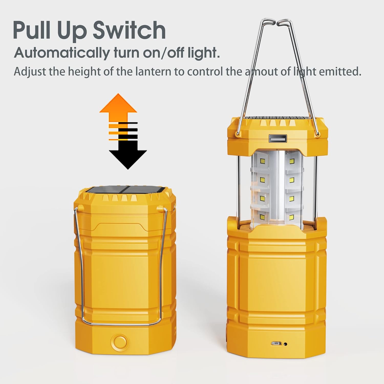 Thumbnail 5 de Mesqool Solar Camping Laterne mit Handkurbel & LED, 3000 mAh Power Bank, IPX4